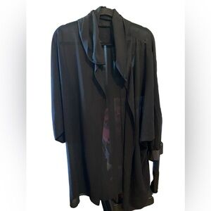 SHEIN COVER UP WITH HOOD GUC BLACK SZ XL
